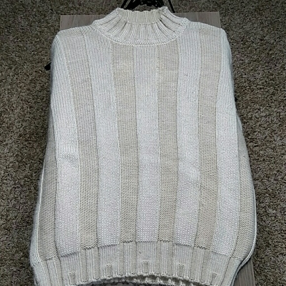 Gaeltarra Ireland Aplaca Wool Cream Ribbed Sweater - Picture 2 of 8